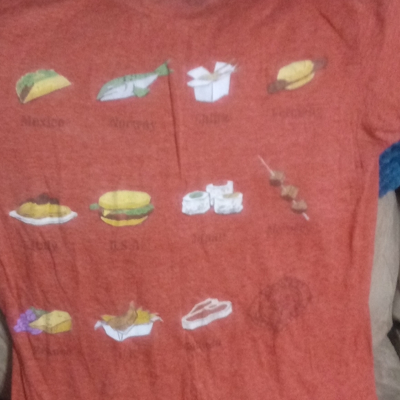 Disney Tops - Epcot World Showcase food shirt
